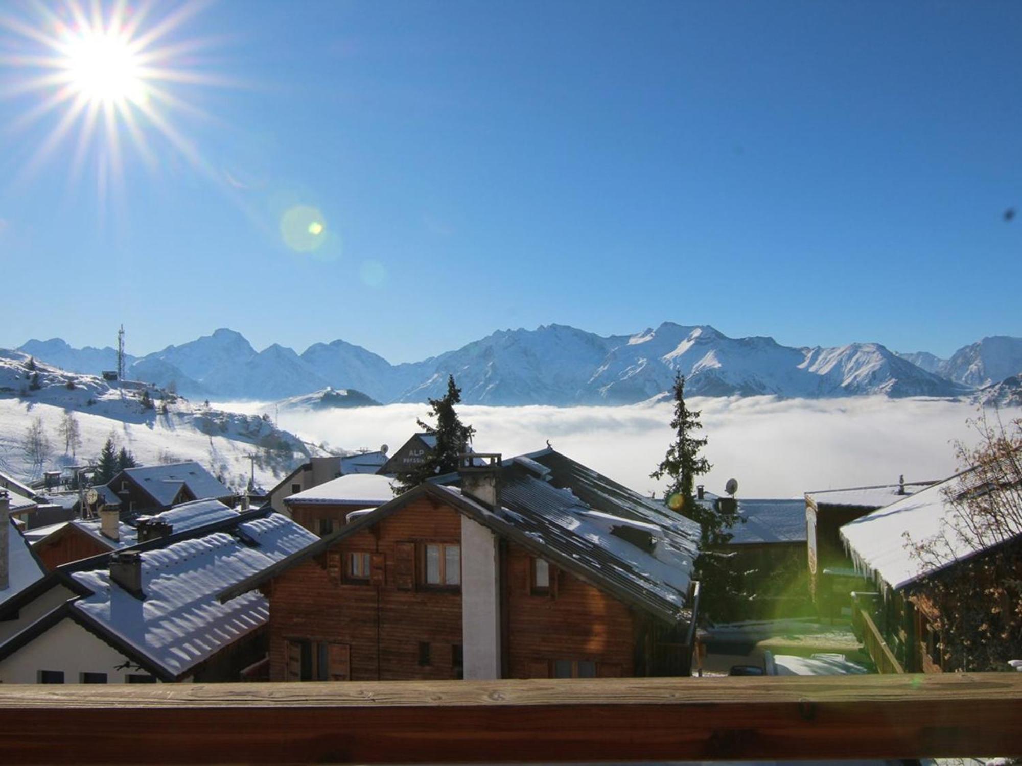 Charmant Studio 4 Pers Avec Balcon, Parking Et Acces Pistes - Alpe D'Huez - Fr-1-405-134 Apartment Exterior photo